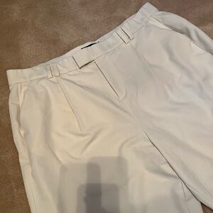 11 Honore White Pleated Trouser